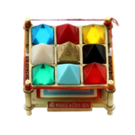 Navgraha Pyramid Yantra Chowki in Brass- Vastu Shashtra(1)