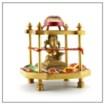 Sri Ashtavinayak Eight Ganesha Yantra Chowki in Brass - Image 2