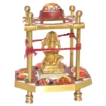 Sri Ashtavinayak Eight Ganesha Yantra Chowki in Brass